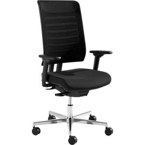 Schäfer Shop Genius Bürostuhl SSI PROLINE PREMIUM S2, teilautomatische Synchronmechanik, mit Armlehnen, Netz-Rückenlehne, schwarz/alusilber Schäfer Shop Genius Bürostuhl SSI PROLINE PREMIUM S2, teilautomatische Synchronmechanik, mit Armlehnen, Netz-Rückenlehne, schwarz/alusilber