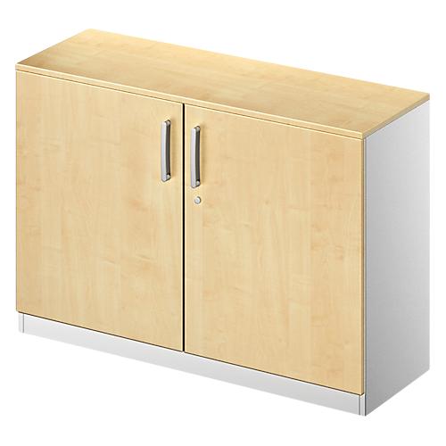 Schäfer Shop Genius Flügeltürenschrank TETRIS SOLID, 2 OH, B 1200 mm, abschließbar, mit Abdeckplatte