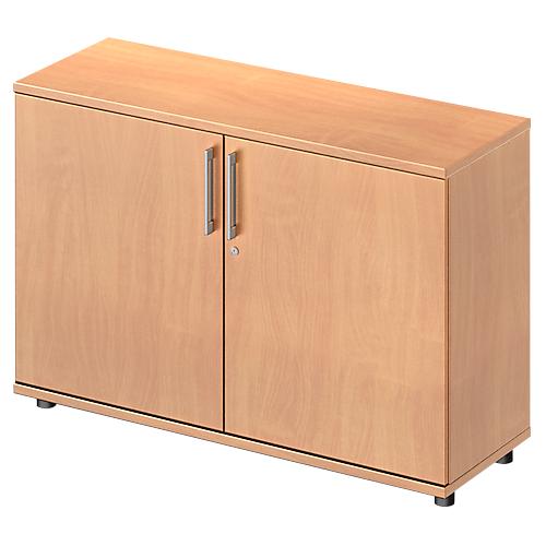 Schäfer Shop Genius Flügeltürenschrank TETRIS WOOD, 2 OH, Höhe inkl. Gleiter, B 1200 mm, Buche-Dekor