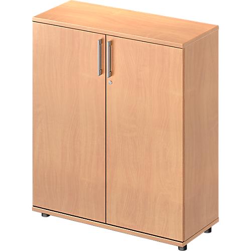 Schäfer Shop Genius Flügeltürenschrank TETRIS WOOD, 3 OH, Höhe inkl. Gleiter, B 1000 mm, Buche-Dekor