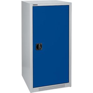 Schäfer Shop Genius Flügeltürschrank FS, 3 OH, abschließbar, 2 Fachböden, bis 250 kg, B 545 mm, Stahl, weißaluminium RAL 9006/ enzianblau RAL 5010 Schäfer Shop Genius Flügeltürschrank FS, 3 OH, abschließbar, 2 Fachböden, bis 250 kg, B 545 mm, Stahl, weißaluminium RAL 9006/ enzianblau RAL 5010