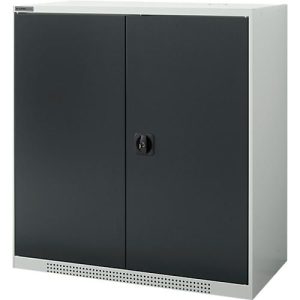Schäfer Shop Genius Flügeltürschrank FS, 3 OH, abschließbar, 2 Fachböden, bis 450 kg, B 1055 mm, Stahl, lichtgrau RAL 7035/anthrazitgrau RAL 7016 Schäfer Shop Genius Flügeltürschrank FS, 3 OH, abschließbar, 2 Fachböden, bis 450 kg, B 1055 mm, Stahl, lichtgrau RAL 7035/anthrazitgrau RAL 7016