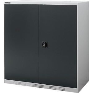 Schäfer Shop Genius Flügeltürschrank FS, 3 OH, abschließbar, 2 Fachböden, bis 450 kg, B 1055 mm, Stahl, weißaluminium RAL 9006/anthrazitgrau RAL 7016 Schäfer Shop Genius Flügeltürschrank FS, 3 OH, abschließbar, 2 Fachböden, bis 450 kg, B 1055 mm, Stahl, weißaluminium RAL 9006/anthrazitgrau RAL 7016