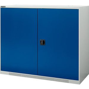 Schäfer Shop Genius Flügeltürschrank FS, 3 OH, abschließbar, 2 Fachböden, bis 450 kg, B 1343 mm, Stahl, lichtgrau RAL 7035/enzianblau RAL 5010 Schäfer Shop Genius Flügeltürschrank FS, 3 OH, abschließbar, 2 Fachböden, bis 450 kg, B 1343 mm, Stahl, lichtgrau RAL 7035/enzianblau RAL 5010