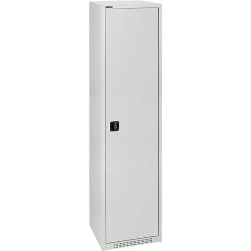 Schäfer Shop Genius Flügeltürschrank FS, 5 OH, abschließbar, 4 Fachböden, bis 250 kg, B 545 mm, Stahl, lichtgrau RAL 7035/lichtgrau RAL 7035