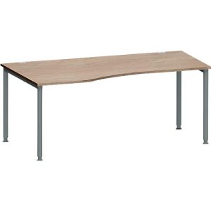 Schäfer Shop Genius Freiformschreibtisch MODENA FLEX, Ansatz links B 1800 mm, Eiche/anthrazit Schäfer Shop Genius Freiformschreibtisch MODENA FLEX, Ansatz links B 1800 mm, Eiche/anthrazit