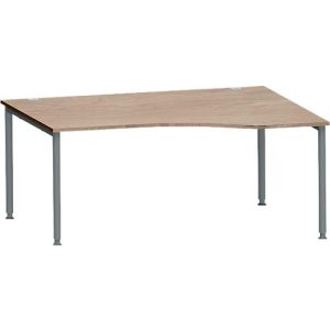 Schäfer Shop Genius Freiformschreibtisch MODENA FLEX, Ansatz links B 1800 mm, weiß/anthrazi Schäfer Shop Genius Freiformschreibtisch MODENA FLEX, Ansatz links B 1800 mm, weiß/anthrazi