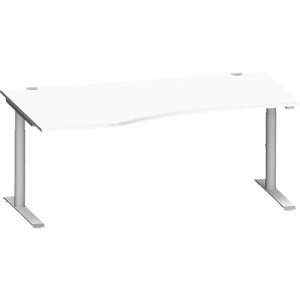 Schäfer Shop Genius Freiformschreibtisch MODENA FLEX, Ansatz links, weiß Schäfer Shop Genius Freiformschreibtisch MODENA FLEX, Ansatz links, weiß