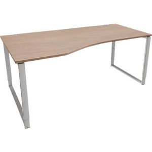 Schäfer Shop Genius Freiformschreibtisch MODENA FLEX, Bügelfuß, manuell höhenverstellbar, Ansatz links, B 1800 mm, Eiche-Dekor Schäfer Shop Genius Freiformschreibtisch MODENA FLEX, Bügelfuß, manuell höhenverstellbar, Ansatz links, B 1800 mm, Eiche-Dekor
