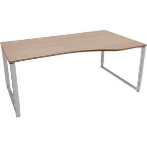 Schäfer Shop Genius Freiformschreibtisch MODENA FLEX, Bügelfuß, manuell höhenverstellbar, Ansatz rechts, B 1800 mm, Eiche-Dekor Schäfer Shop Genius Freiformschreibtisch MODENA FLEX, Bügelfuß, manuell höhenverstellbar, Ansatz rechts, B 1800 mm, Eiche-Dekor