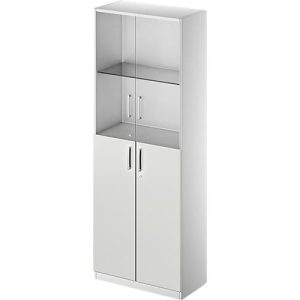 Schäfer Shop Genius Kombischrank TETRIS SOLID, 5 OH, Glas- und Flügeltüren, B 800 mm, abschließbar Schäfer Shop Genius Kombischrank TETRIS SOLID, 5 OH, Glas- und Flügeltüren, B 800 mm, abschließbar