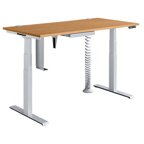 Schäfer Shop Genius Komplettangebot MODENA FLEX 5-tlg., Schreibtisch elektr. höhenverstellbar, PC-Halterung