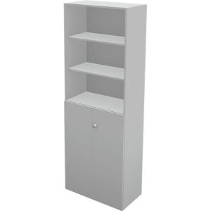 Schäfer Shop Genius Regal-Schrank-Kombination TETRIS WALL, 6 Ordnerhöhen, B 800 x T 440 x H 2250 mm, lichtgrau Schäfer Shop Genius Regal-Schrank-Kombination TETRIS WALL, 6 Ordnerhöhen, B 800 x T 440 x H 2250 mm, lichtgrau