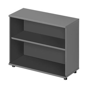 Schäfer Shop Genius Regal TETRIS WOOD, 2 OH, Höhe inkl. Gleiter, B 1000 mm, graphit
