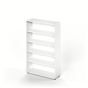 Schäfer Shop Genius Regal TETRIS WOOD, 5 OH, Höhe inkl. Gleiter, B 1000 mm, weiß Schäfer Shop Genius Regal TETRIS WOOD, 5 OH, Höhe inkl. Gleiter, B 1000 mm, weiß