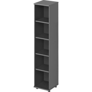 Schäfer Shop Genius Regal TETRIS WOOD, 5 OH, Höhe inkl. Gleiter, B 400 mm, graphit Schäfer Shop Genius Regal TETRIS WOOD, 5 OH, Höhe inkl. Gleiter, B 400 mm, graphit