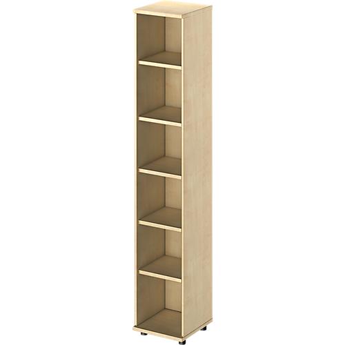 Schäfer Shop Genius Regal TETRIS WOOD, 6 OH, Höhe inkl. Gleiter, B 400 mm, Ahorn-Dekor