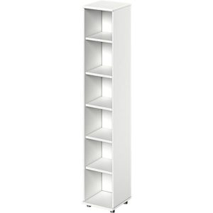 Schäfer Shop Genius Regal TETRIS WOOD, 6 OH, Höhe inkl. Gleiter, B 400 mm, weiß Schäfer Shop Genius Regal TETRIS WOOD, 6 OH, Höhe inkl. Gleiter, B 400 mm, weiß