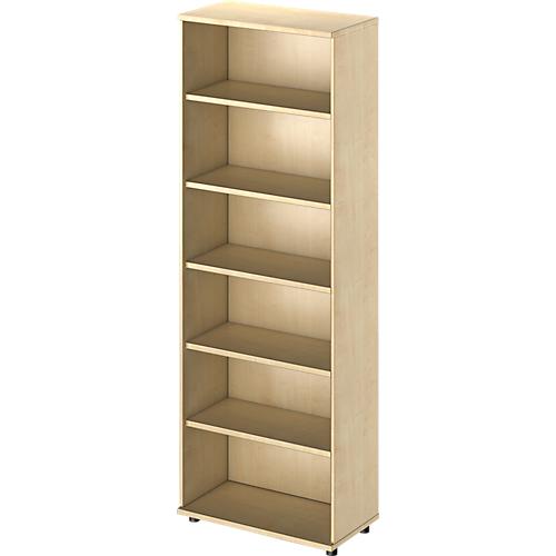 Schäfer Shop Genius Regal TETRIS WOOD, 6 OH, Höhe inkl. Gleiter, B 800 mm, Ahorn-Dekor