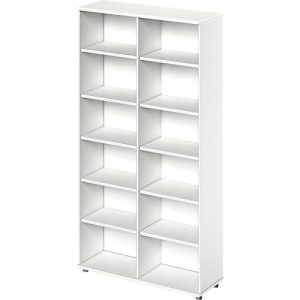 Schäfer Shop Genius Regal TETRIS WOOD, 6 OH, Höhe inkl. Gleiter, Mitteltrennwand, B 1200 mm, weiß Schäfer Shop Genius Regal TETRIS WOOD, 6 OH, Höhe inkl. Gleiter, Mitteltrennwand, B 1200 mm, weiß