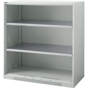 Schäfer Shop Genius Regalschrank FS, 3 OH, 2 höhenverstellbare Fachböden, bis 450 kg, B 1055 x T 620 x H 1105 mm, Stahl, lichtgrau RAL 7035 Schäfer Shop Genius Regalschrank FS, 3 OH, 2 höhenverstellbare Fachböden, bis 450 kg, B 1055 x T 620 x H 1105 mm, Stahl, lichtgrau RAL 7035