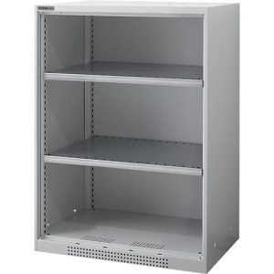 Schäfer Shop Genius Regalschrank FS, Stahl, mit Belüftungslöchern, B 810 x T 520 x H 1105 mm, 3 OH, Weißalu, bis 180 kg Schäfer Shop Genius Regalschrank FS, Stahl, mit Belüftungslöchern, B 810 x T 520 x H 1105 mm, 3 OH, Weißalu, bis 180 kg