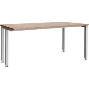 Schäfer Shop Genius Schreibtisch MODENA FLEX, 4-Fuß-Quadratrohr, verkürzte Seitenteile, B 1600 mm, Eiche-Dekor Schäfer Shop Genius Schreibtisch MODENA FLEX, 4-Fuß-Quadratrohr, verkürzte Seitenteile, B 1600 mm, Eiche-Dekor