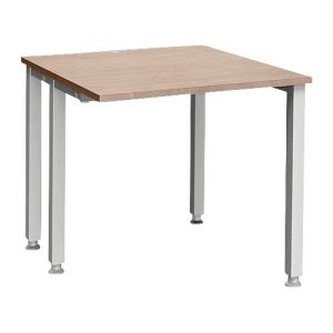 Schäfer Shop Genius Schreibtisch MODENA FLEX, 4-Fuß-Quadratrohr, verkürzte Seitenteile, B 800 mm, Eiche-Dekor Schäfer Shop Genius Schreibtisch MODENA FLEX, 4-Fuß-Quadratrohr, verkürzte Seitenteile, B 800 mm, Eiche-Dekor