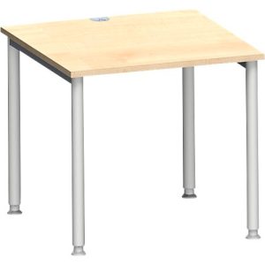 Schäfer Shop Genius Schreibtisch MODENA FLEX, 4-Fuß-Rundrohr, B 800 x T 800 mm, Ahorn/weißalu Schäfer Shop Genius Schreibtisch MODENA FLEX, 4-Fuß-Rundrohr, B 800 x T 800 mm, Ahorn/weißalu