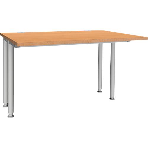 Schäfer Shop Genius Schreibtisch MODENA FLEX, Breite 1200 mm, beidseitig verkürzt, Buche