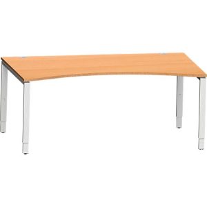 Schäfer Shop Genius Schreibtisch MODENA FLEX, mit Cockpitplatte, 4-Fuß-Rechteckrohr, B 1800 mm, T 800/100, buche/weiß Schäfer Shop Genius Schreibtisch MODENA FLEX, mit Cockpitplatte, 4-Fuß-Rechteckrohr, B 1800 mm, T 800/100, buche/weiß
