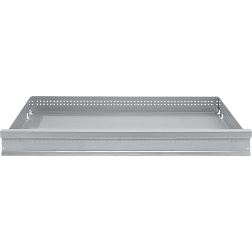 Schäfer Shop Genius Schublade FS, Stahl, B 1281 x T 592 x H 100 mm, Weißalu, bis 50 kg