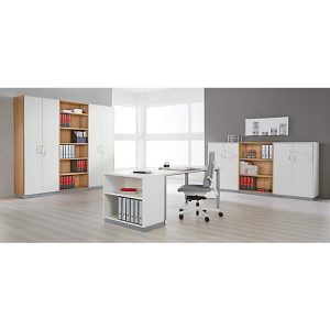 Schäfer Shop Genius Seitenverblendung TETRIS SOLID, für Metall-Korpus, für 3 OH-Schränke, 19 mm stark, weiß Schäfer Shop Genius Seitenverblendung TETRIS SOLID, für Metall-Korpus, für 3 OH-Schränke, 19 mm stark, weiß
