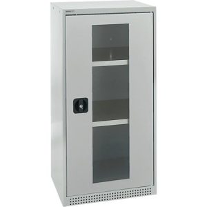 Schäfer Shop Genius Sichttürschrank FS, 3 OH, abschließbar, 2 Fachböden, bis 250 kg, B 545 mm, Stahl, lichtgrau RAL 7035/lichtgrau RAL 7035 Schäfer Shop Genius Sichttürschrank FS, 3 OH, abschließbar, 2 Fachböden, bis 250 kg, B 545 mm, Stahl, lichtgrau RAL 7035/lichtgrau RAL 7035