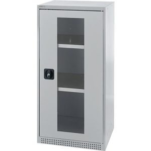 Schäfer Shop Genius Sichttürschrank FS, 3 OH, abschließbar, 2 Fachböden, bis 250 kg, B 545 mm, Stahl, weißaluminium RAL 9006/weißaluminium RAL 9006 Schäfer Shop Genius Sichttürschrank FS, 3 OH, abschließbar, 2 Fachböden, bis 250 kg, B 545 mm, Stahl, weißaluminium RAL 9006/weißaluminium RAL 9006