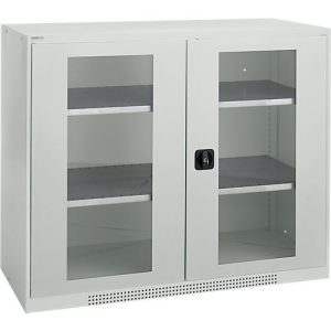 Schäfer Shop Genius Sichttürschrank FS, 3 OH, abschließbar, 2 Fachböden, bis 450 kg, B 1343 mm, Stahl, lichtgrau RAL 7035/lichtgrau RAL 7035 Schäfer Shop Genius Sichttürschrank FS, 3 OH, abschließbar, 2 Fachböden, bis 450 kg, B 1343 mm, Stahl, lichtgrau RAL 7035/lichtgrau RAL 7035