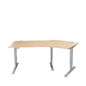 Schäfer Shop Genius Winkelschreibtisch AERO FLEX, elektrisch höhenverstellbar, 135° Winkel rechts, B 2165 mm, Ahorn/weißalu + Memorypanel Schäfer Shop Genius Winkelschreibtisch AERO FLEX, elektrisch höhenverstellbar, 135° Winkel rechts, B 2165 mm, Ahorn/weißalu + Memorypanel
