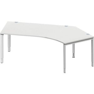 Schäfer Shop Genius Winkelschreibtisch MODENA FLEX 135°, Ansatz rechts, B 2165 mm, lichtgrau Schäfer Shop Genius Winkelschreibtisch MODENA FLEX 135°, Ansatz rechts, B 2165 mm, lichtgrau