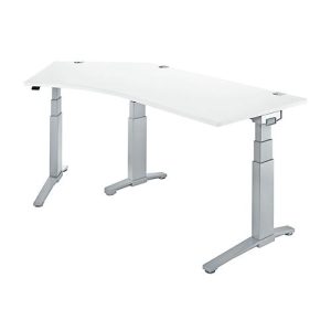Schäfer Shop Genius Winkelschreibtisch PLANOVA ERGOSTYLE, elektrisch höhenverstellbar, 135° Winkel links, C-Fuß, B 2165 mm, weiß/weißalu Schäfer Shop Genius Winkelschreibtisch PLANOVA ERGOSTYLE, elektrisch höhenverstellbar, 135° Winkel links, C-Fuß, B 2165 mm, weiß/weißalu