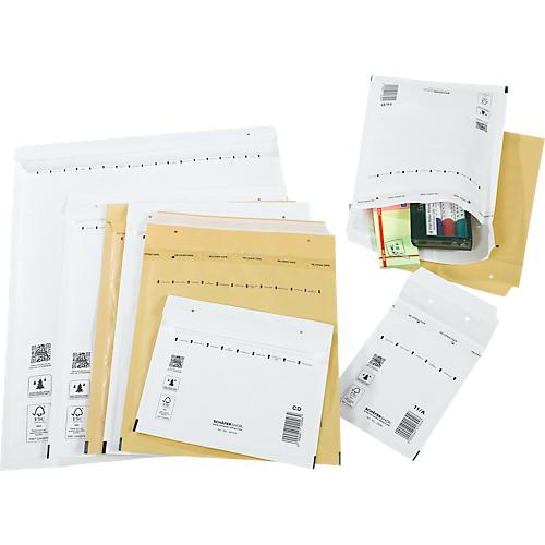 Schäfer Shop Pure Luftpolstertasche, braun, 200 St., 95x165 mm/120x175 mm