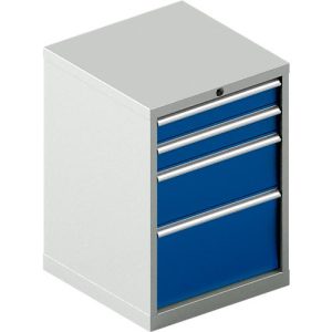 Schäfer Shop Pure Schubladenschrank 27-27, 4 Schubl., bis 200 kg, B 564 x T 572 x H 800 mm, enzianblau/lichtgrau Schäfer Shop Pure Schubladenschrank 27-27, 4 Schubl., bis 200 kg, B 564 x T 572 x H 800 mm, enzianblau/lichtgrau