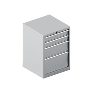 Schäfer Shop Pure Schubladenschrank 27-27, 4 Schübe, bis 75 kg, B 564 x T 572 x H 800 mm, weißaluminium/weißaluminium Schäfer Shop Pure Schubladenschrank 27-27, 4 Schübe, bis 75 kg, B 564 x T 572 x H 800 mm, weißaluminium/weißaluminium