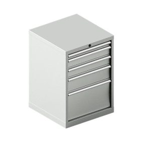 Schäfer Shop Pure Schubladenschrank 27-27, 5 Schubl., bis 200 kg, B 564 x T 572 x H 800 mm, lichtgrau/lichtgrau Schäfer Shop Pure Schubladenschrank 27-27, 5 Schubl., bis 200 kg, B 564 x T 572 x H 800 mm, lichtgrau/lichtgrau