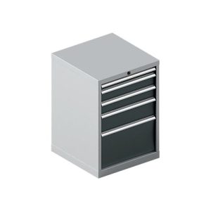 Schäfer Shop Pure Schubladenschrank 27-27, 5 Schübe, bis 75 kg, B 564 x T 572 x H 800 mm, anthrazitgrau/weißaluminium Schäfer Shop Pure Schubladenschrank 27-27, 5 Schübe, bis 75 kg, B 564 x T 572 x H 800 mm, anthrazitgrau/weißaluminium