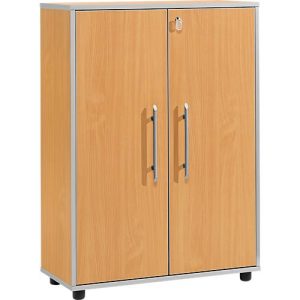Schäfer Shop Select Aktenschrank Moxxo IQ, Holz, 2 Böden, 3 OH, B 801 x T 362 x H 1115 mm, abschließbar, Buche-Dekor Schäfer Shop Select Aktenschrank Moxxo IQ, Holz, 2 Böden, 3 OH, B 801 x T 362 x H 1115 mm, abschließbar, Buche-Dekor