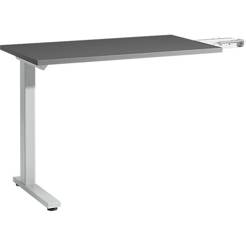 Schäfer Shop Select Anbautisch Start Off, f. T-Fuß, rechteckig, B 1000 x T 600 x H 735 mm, graphit