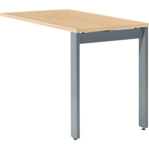 Schäfer Shop Select Ansatztisch LOGIN, 4-Fuß, B 1000 x T 600 x H 740 mm, Ahorn/basaltgrau Schäfer Shop Select Ansatztisch LOGIN, 4-Fuß, B 1000 x T 600 x H 740 mm, Ahorn/basaltgrau
