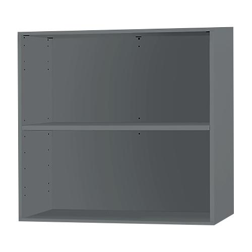 Schäfer Shop Select Anstell-/Aufsatzregal, 2 OH & 1 Fachboden, B 800 x T 420 x H 726 mm, graphit