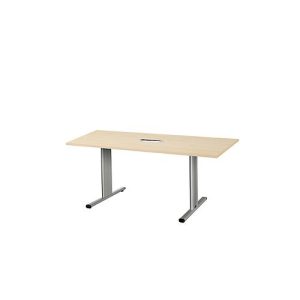 Schäfer Shop Select Besprechungstisch Planova Basic, mit Tischanschlussfeld, Rechteck, T-Fuß, B 1600 x T 800 x H 717 mm, Ahorn/weißaluminium RAL 9006 Schäfer Shop Select Besprechungstisch Planova Basic, mit Tischanschlussfeld, Rechteck, T-Fuß, B 1600 x T 800 x H 717 mm, Ahorn/weißaluminium RAL 9006