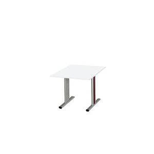 Schäfer Shop Select Besprechungstisch Planova Basic, Quadrat, T-Fuß, B 1000 x T 1000 x H 717 mm, weiß/weißaluminium RAL 9006 Schäfer Shop Select Besprechungstisch Planova Basic, Quadrat, T-Fuß, B 1000 x T 1000 x H 717 mm, weiß/weißaluminium RAL 9006